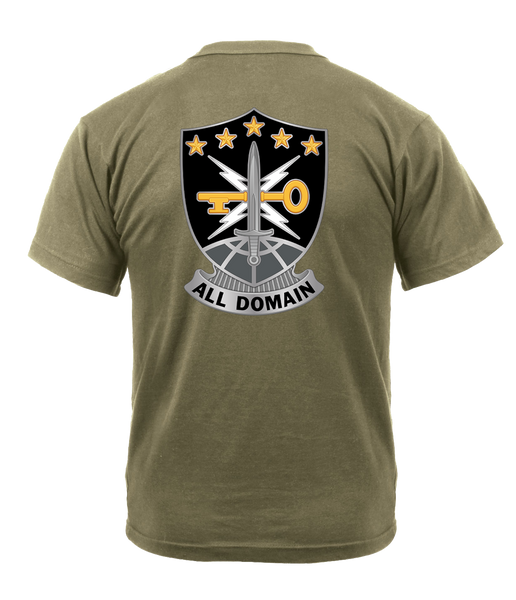 その他 1PIU1UGUALE3 VINTAGE LOGO ARMY T-SHIRT SignalCompany1stMDEBAR670-