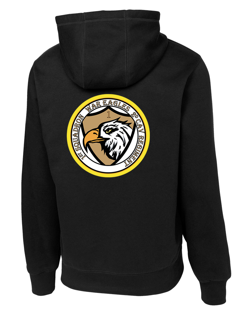 1-2 Cavalry Regiment Poly/Cotton Blend Hoodie