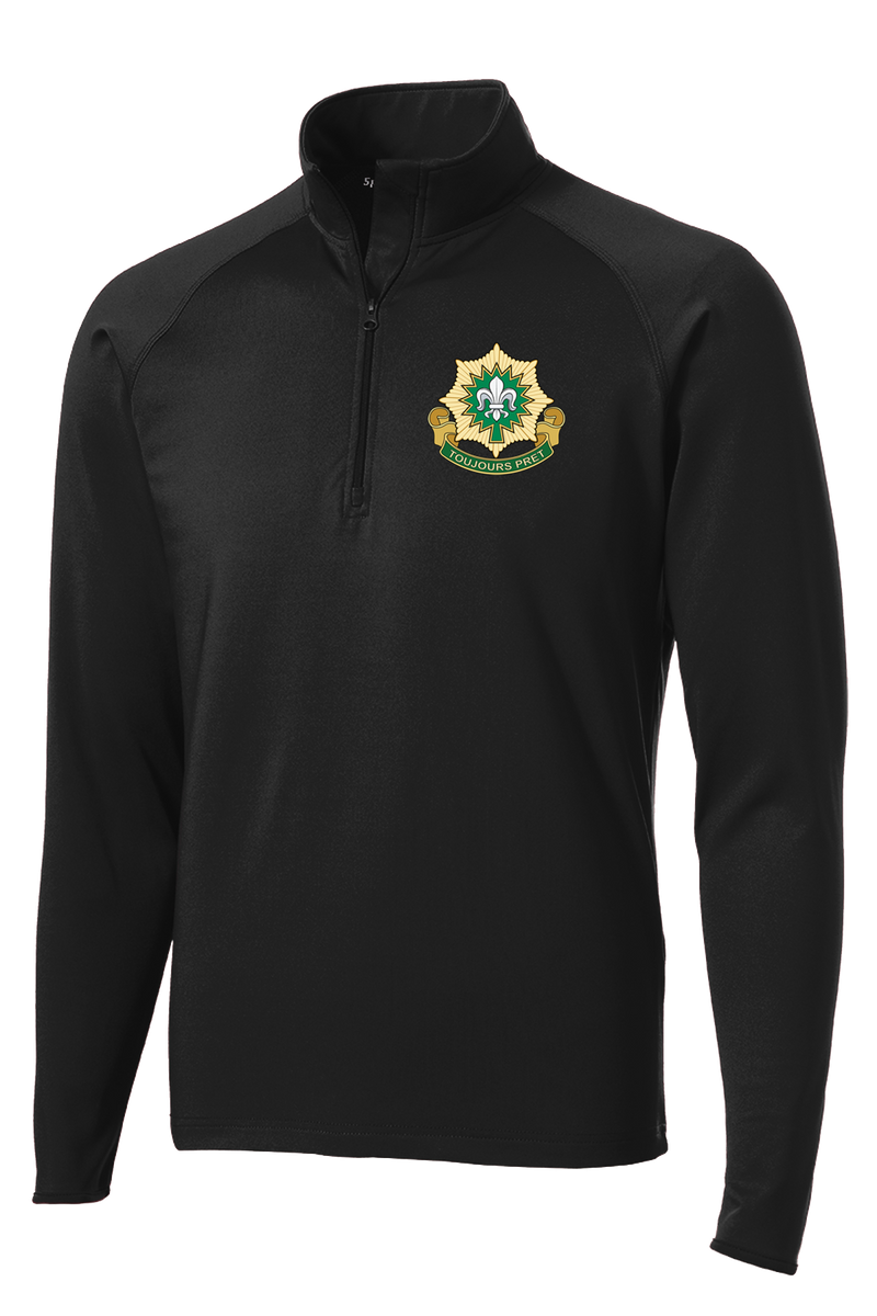 1-2 Cavalry Regiment 1/2 Zip Raglan Performance Pullover