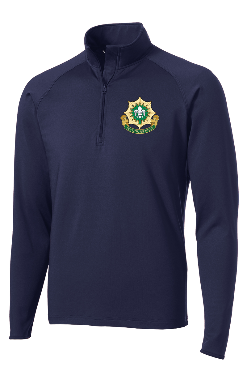 1-2 Cavalry Regiment 1/2 Zip Raglan Performance Pullover