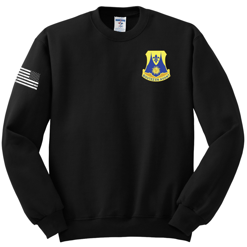 1-356th LSBN Blend Crewneck Sweatshirt with Flag on Right Sleeve