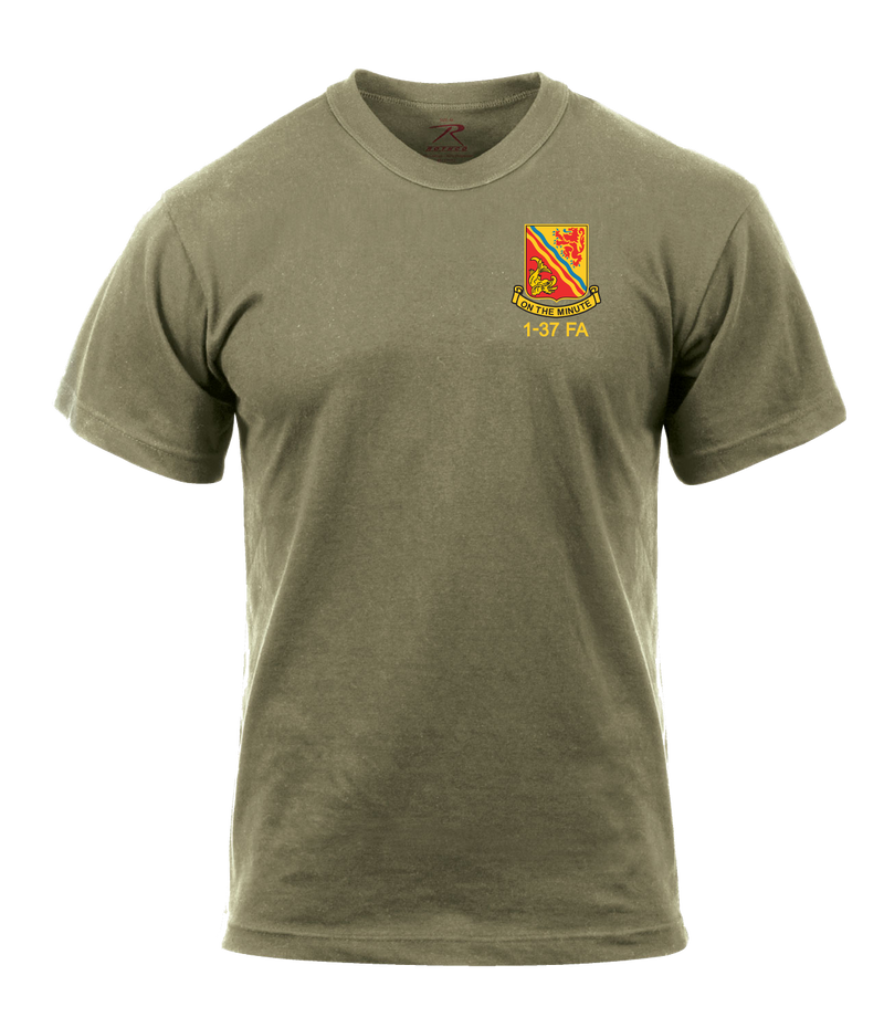 1-37 FA AR 670-1 Coyote Brown T-Shirt