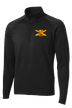 1-37 FAR 1/2 Zip Raglan Performance Pullover - No Wording Around Cannons
