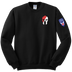 1-40th CAV Blend Crewneck Sweatshirt with 2-11 Airborne Div on the Left Sleeve