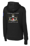 1-40th CAV Ladies Poly/Cotton Blend Hoodie with 2-11 Airborne Div on the Left Sleeve