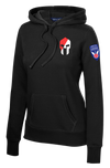 1-40th CAV Ladies Poly/Cotton Blend Hoodie with 2-11 Airborne Div on the Left Sleeve