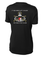 1-40th CAV Ladies Competitor Tee with 2-11 Airborne Div on the Left Sleeve