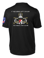 1-40th CAV Competitor Tee with 2-11 Airborne Div on the Left Sleeve