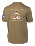 1-40th CAV Competitor Tee with 2-11 Airborne Div on the Left Sleeve