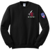 1-40th CAV with Griffin Design on Left Chest Blend Crewneck Sweatshirt with 2-11 Airborne Div on the Left Sleeve