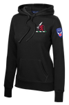 1-40th CAV with Griffin Design on Left Chest Ladies Poly/Cotton Blend Hoodie with 2-11 Airborne Div on the Left Sleeve