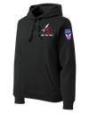 1-40th CAV with Griffin Design on Left Chest Poly/Cotton Blend Hoodie with 2-11 Airborne Div on the Left Sleeve