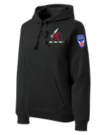 1-40th CAV with Griffin Design on Left Chest Poly/Cotton Blend Hoodie with 2-11 Airborne Div on the Left Sleeve