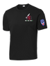 1-40th CAV with Griffin Design on Left Chest Competitor Tee with 2-11 Airborne Div on the Left Sleeve