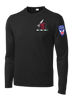 1-40th CAV with Griffin Design on Left Chest Long Sleeve Competitor Tee with 2-11 Airborne Div on the Left Sleeve