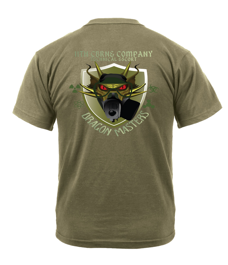 11th CBRNE Company AR 670-1 Coyote Brown T-Shirt