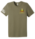 147th Field Hospital Unisex Triblend Short Sleeve Tee with Distressed Flag on Right Sleeve
