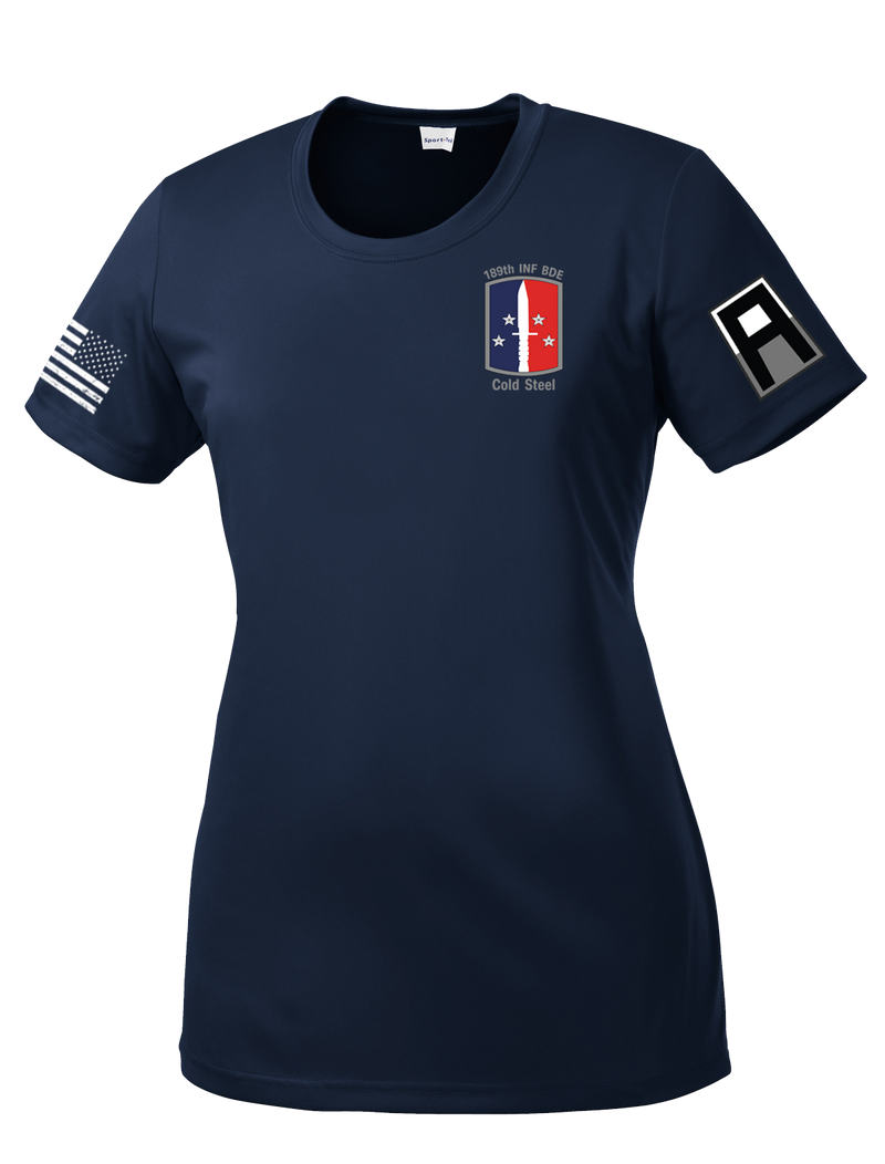 189th IN BDE Ladies Competitor Tee with Two Sleeve Print