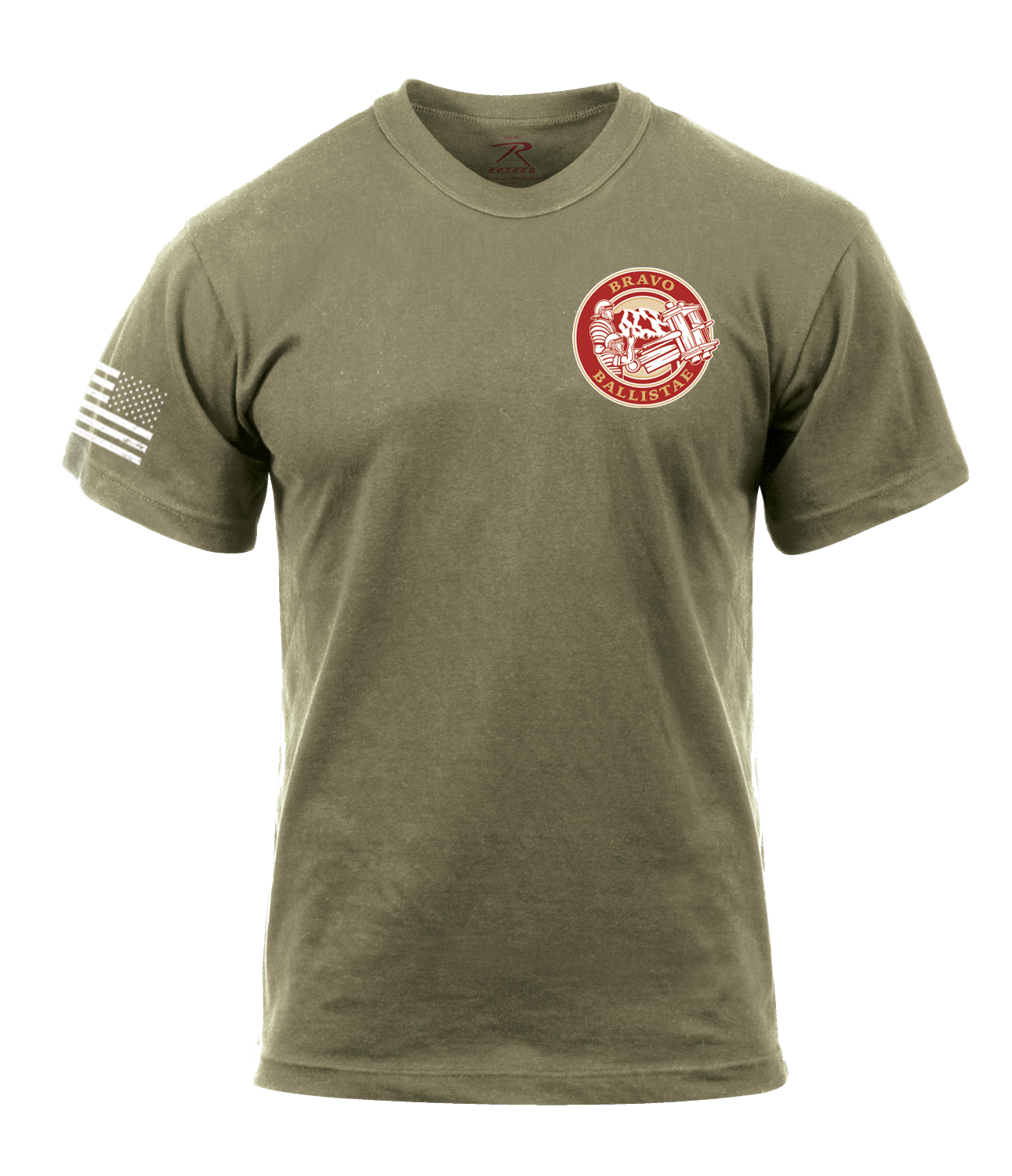 1st PLT Bravo Battery 1-51 ADA AR 670-1 Coyote Brown T-Shirt