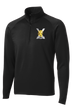 1st Platoon B Co 2-1 IN 1/2 Zip Raglan Performance Pullover with Back Design