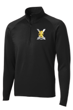 1st Platoon B Co 2-1 IN 1/2 Zip Raglan Performance Pullover with Back Design