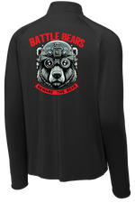 1st Platoon B Co 2-1 IN 1/2 Zip Raglan Performance Pullover with Back Design