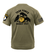 2-101 DIV MICO AR 670-1 Coyote Brown T-Shirt with Two Sleeve Print