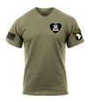 2-101 DIV MICO AR 670-1 Coyote Brown T-Shirt with Two Sleeve Print