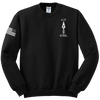 2-17 FA Blend Crewneck Sweatshirt with Right Sleeve Flag