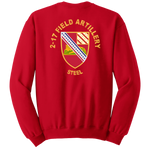 2-17 FA Blend Crewneck Sweatshirt with Right Sleeve Flag