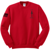 2-17 FA Blend Crewneck Sweatshirt with Right Sleeve Flag