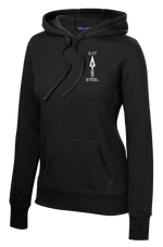 2-17 FA Ladies Poly/Cotton Blend Hoodie with Right Sleeve Flag