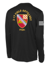 2-17 FA Long Sleeve Competitor Tee with Right Sleeve Flag