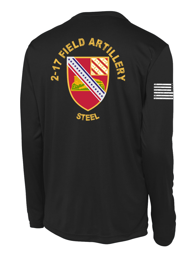 2-17 FA Long Sleeve Competitor Tee with Right Sleeve Flag