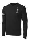 2-17 FA Long Sleeve Competitor Tee with Right Sleeve Flag