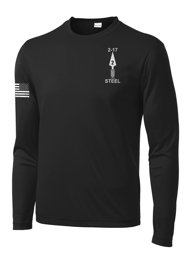 2-17 FA Long Sleeve Competitor Tee with Right Sleeve Flag