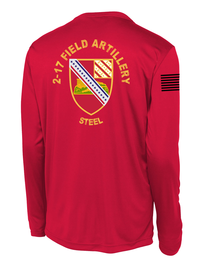 2-17 FA Long Sleeve Competitor Tee with Right Sleeve Flag