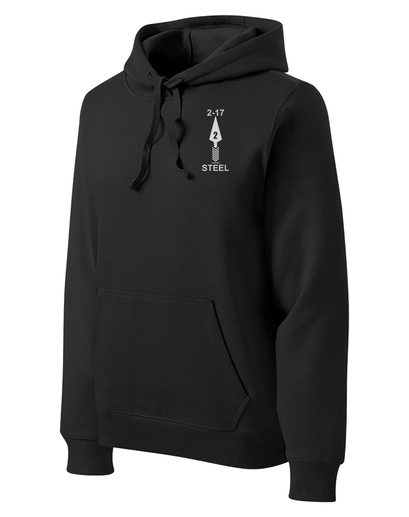 2-17 FA Poly/Cotton Blend Hoodie with Right Sleeve Flag