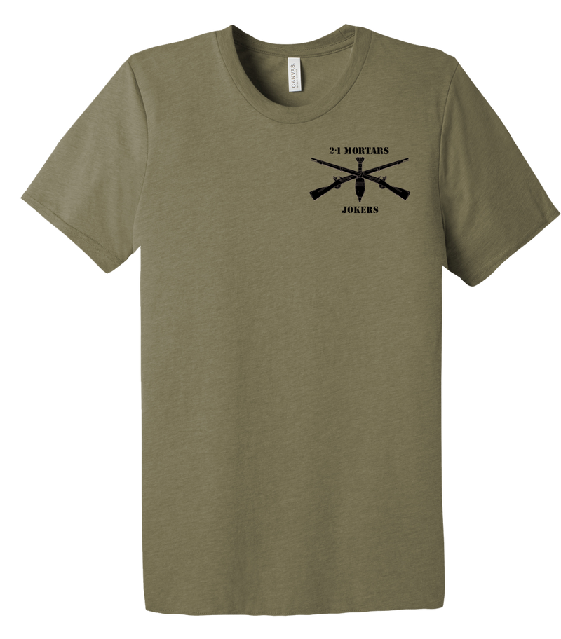 2-1 IN Mortars Unisex Triblend Short Sleeve Tee