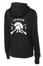 MED PLT 2-1 IN Ladies Poly/Cotton Blend Hoodie