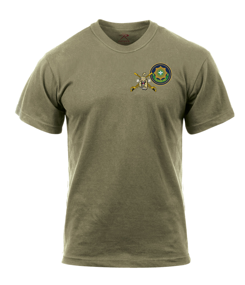 2-2 Cavalry Regiment AR 670-1 Coyote Brown T-Shirt