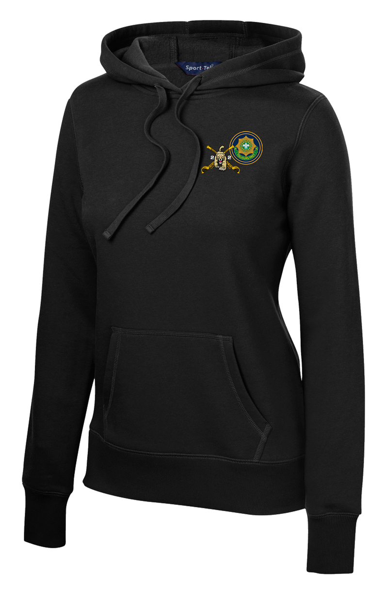 2-2 Cavalry Regiment Ladies Poly/Cotton Blend Hoodie