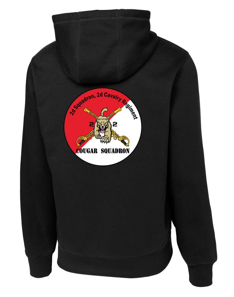 2-2 Cavalry Regiment Poly/Cotton Blend Hoodie