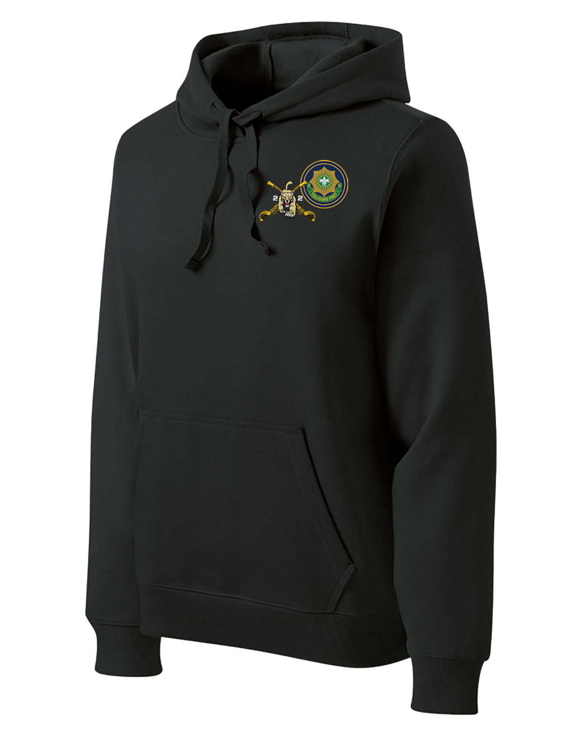 2-2 Cavalry Regiment Poly/Cotton Blend Hoodie