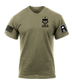 2-358 AR AR 670-1 Coyote Brown T-Shirt with Two Sleeve Print