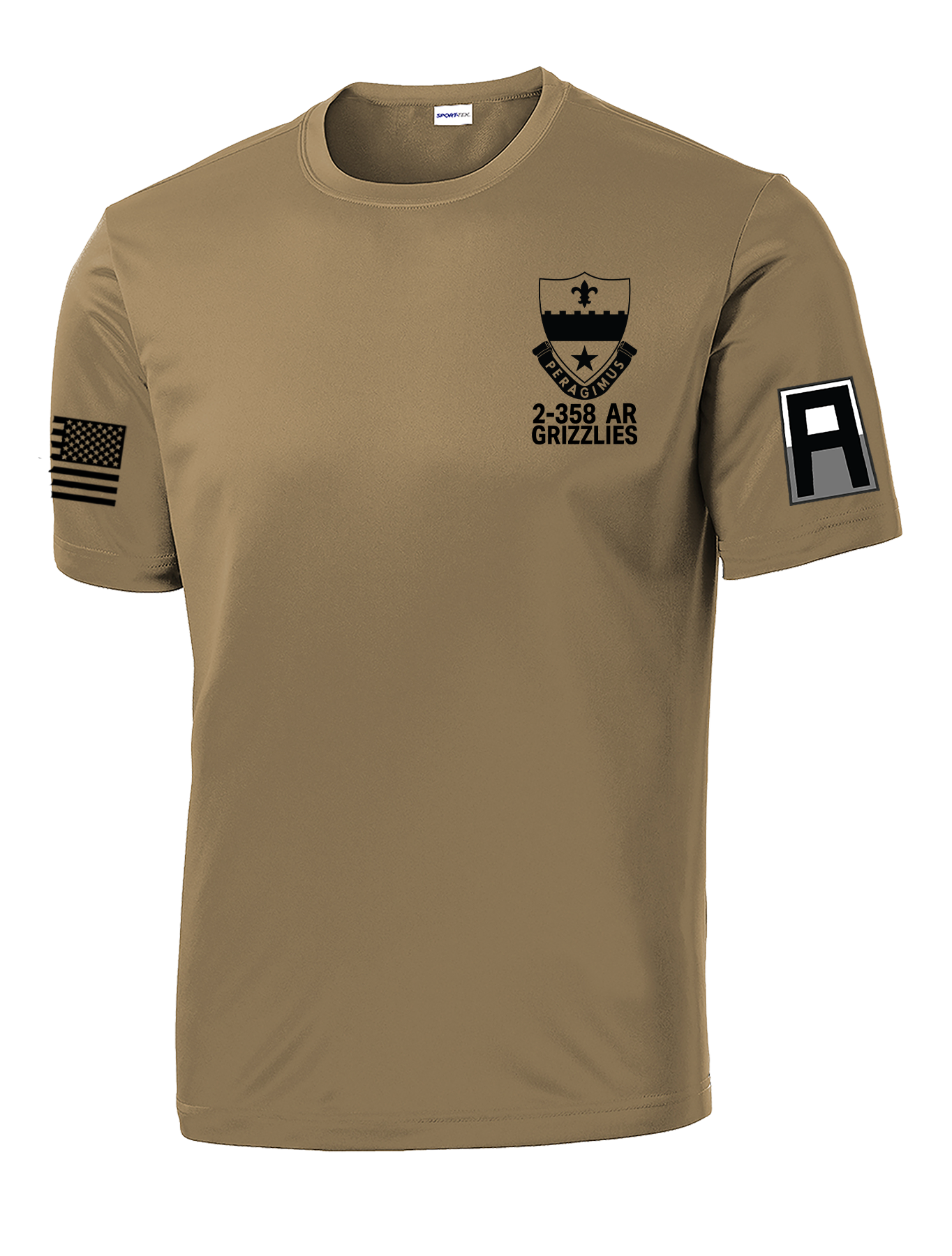 2-358 AR Competitor Tee with Two Sleeve Print