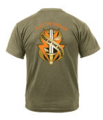 21st Signal BDE AR 670-1 Coyote Brown T-Shirt