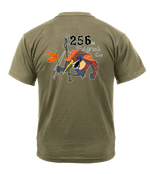 256th Signal Company AR 670-1 Coyote Brown T-Shirt