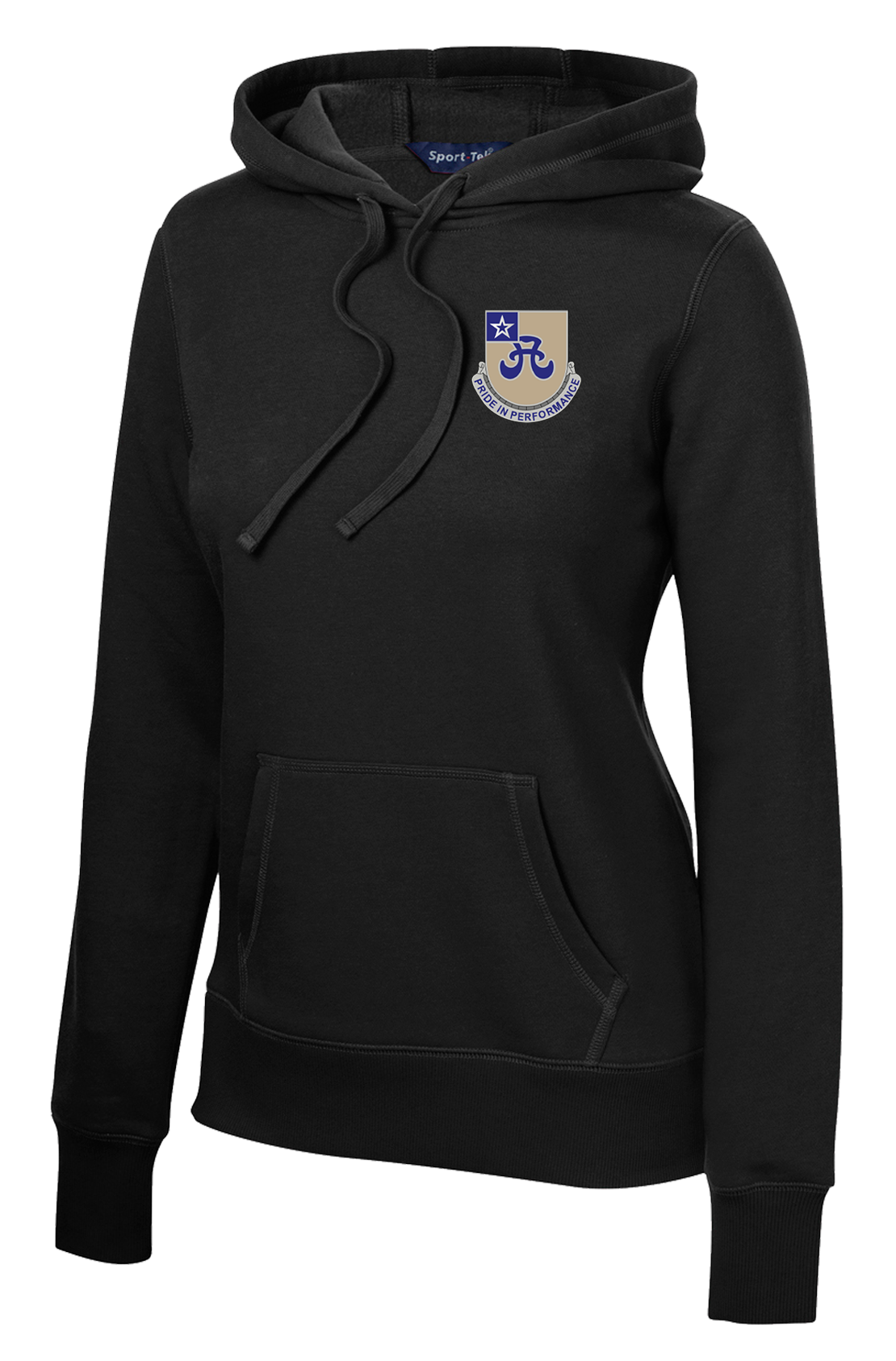 256th Signal Company Ladies Poly/Cotton Blend Hoodie