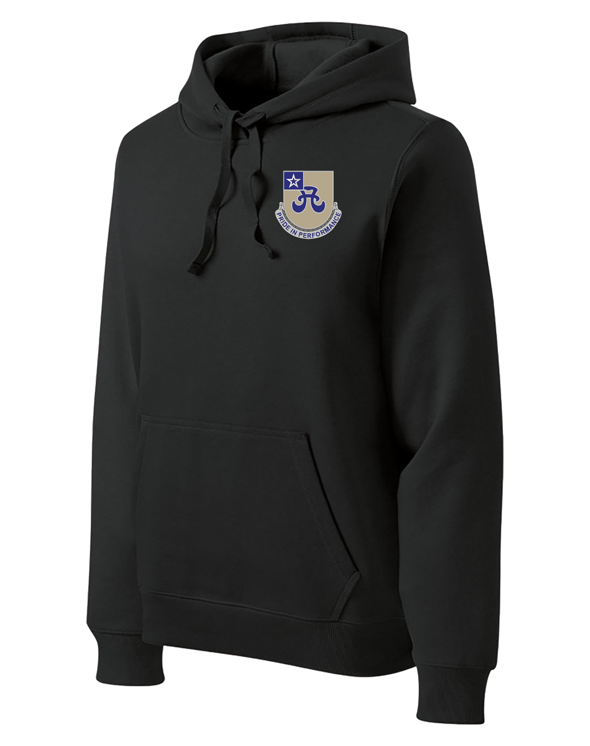 256th Signal Company Poly/Cotton Blend Hoodie